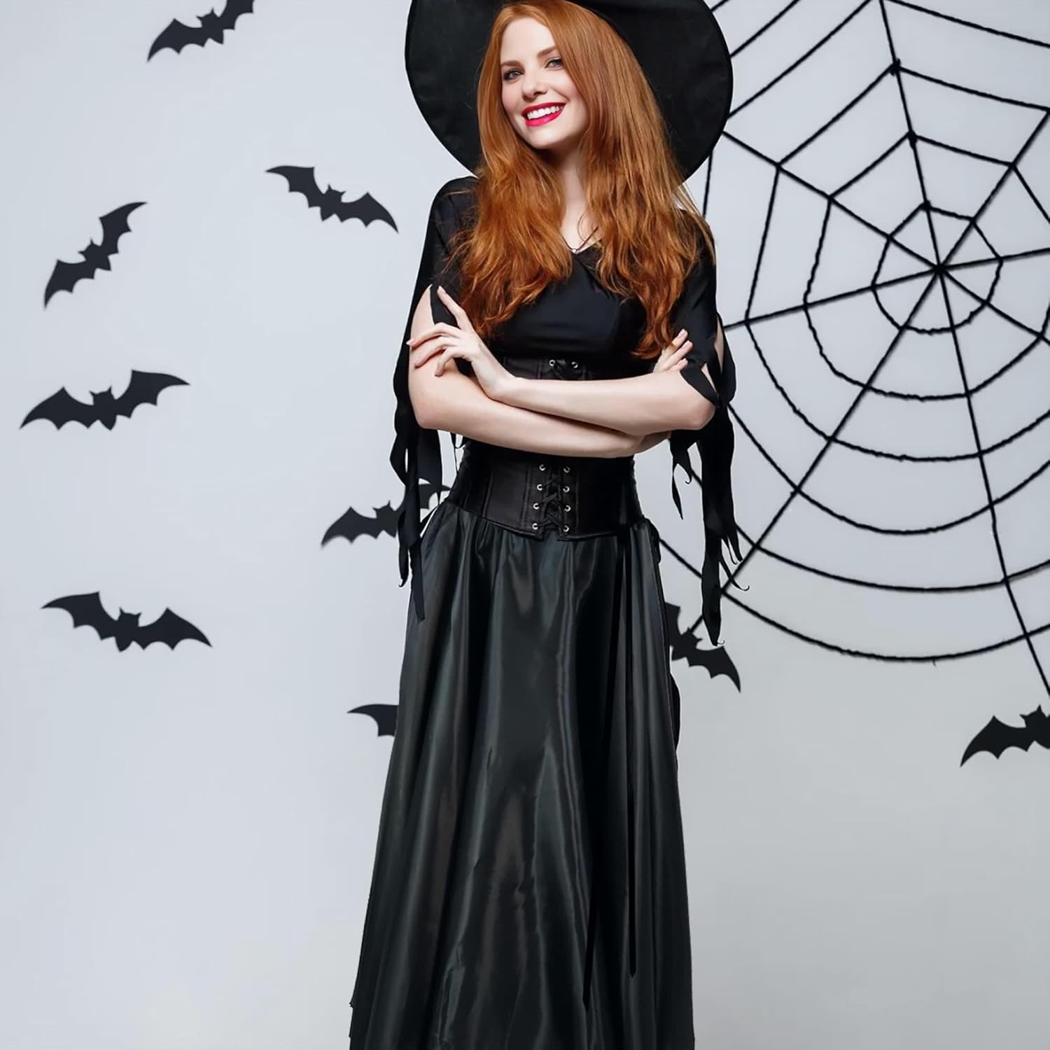 MUNAFIE Women's Long Maxi Dance Skirt - Satin Fairy Skirt for Praise & Cosplay Belly Dance - Image 3