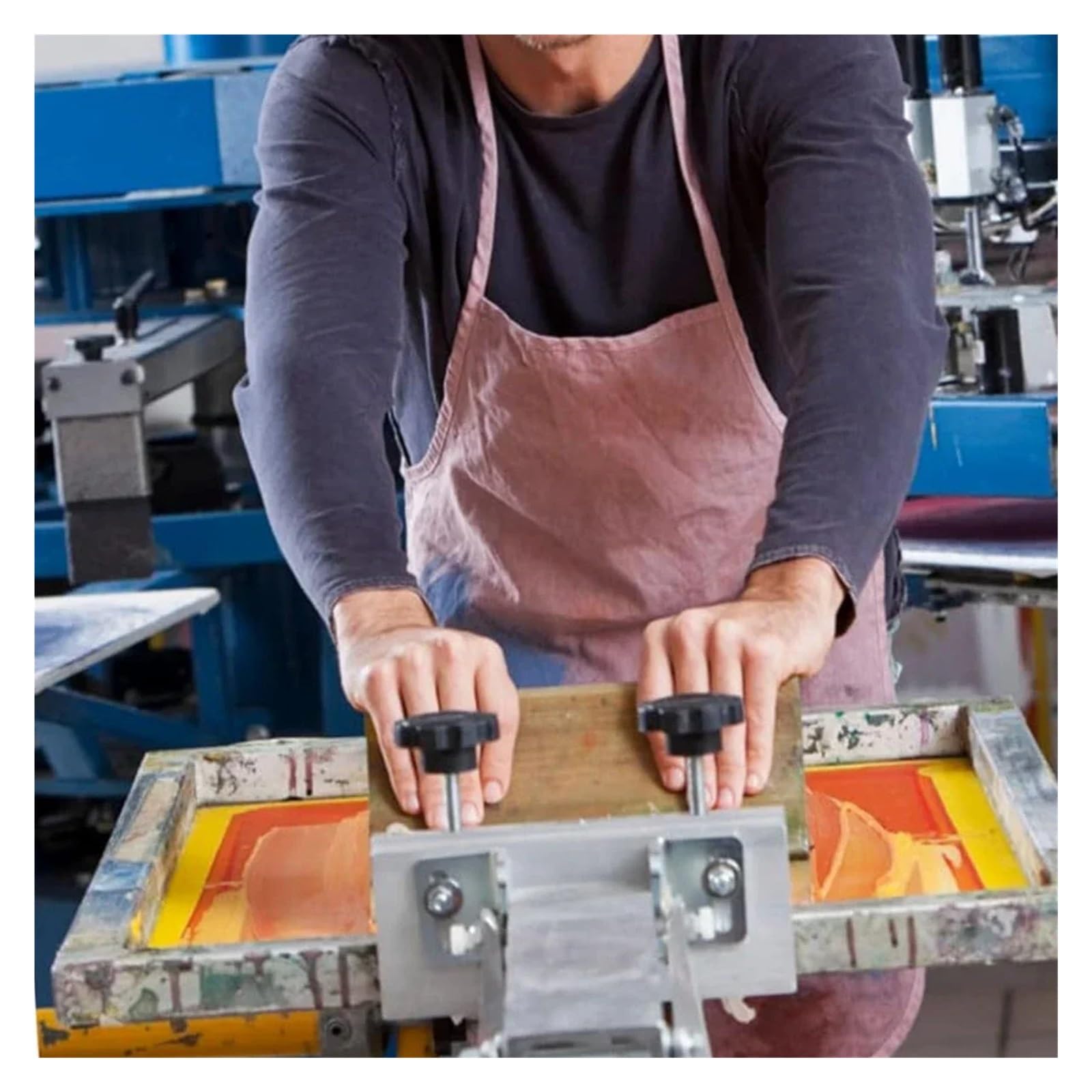 Raclette de sérigraphie à poignée 75a