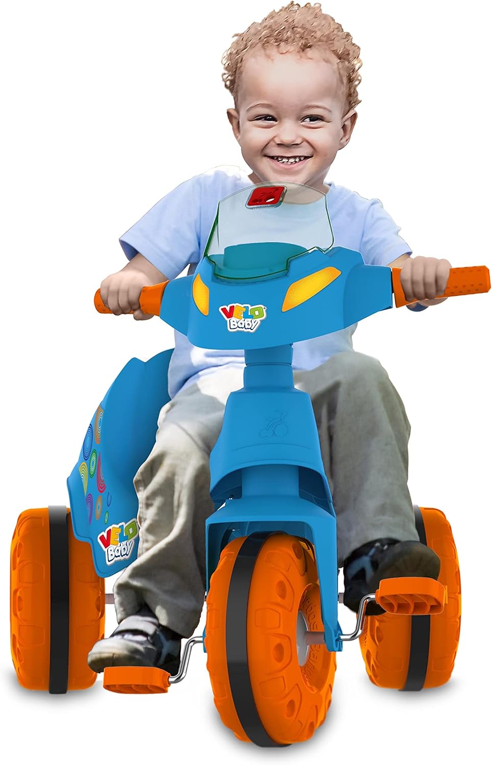 Triciclo Velobaby G2 Passeio & Pedal (Azul) Bandeirante