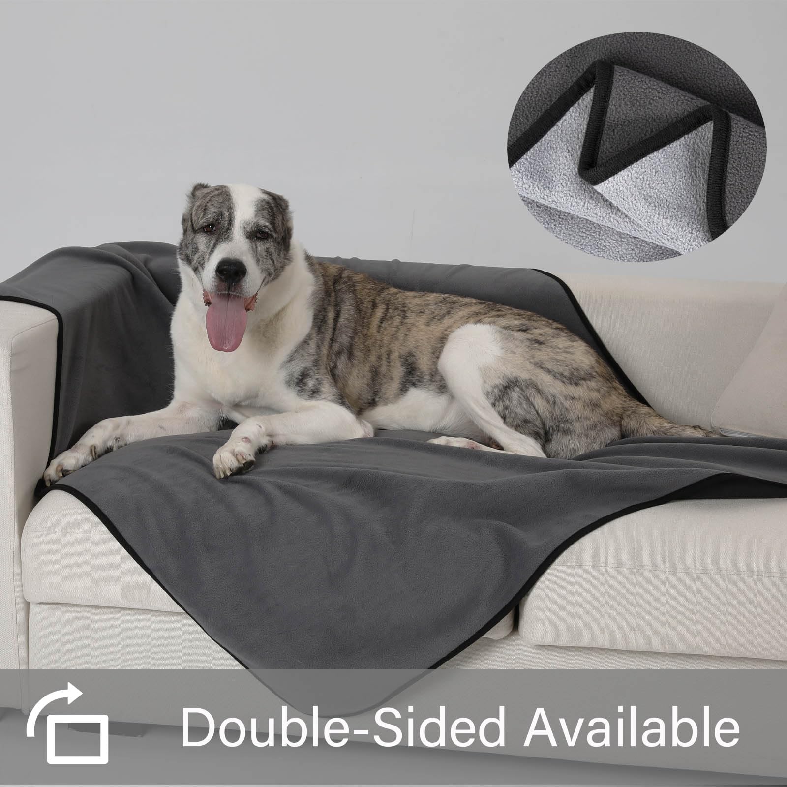 HAPPY HACHI Coperta Impermeabile per Cani 152x127cm, Premium Morbida Lavabile Coperte in Pile Cane, Doppia Faccia Flanella Termica Coperta per Gatto Animali Domestici