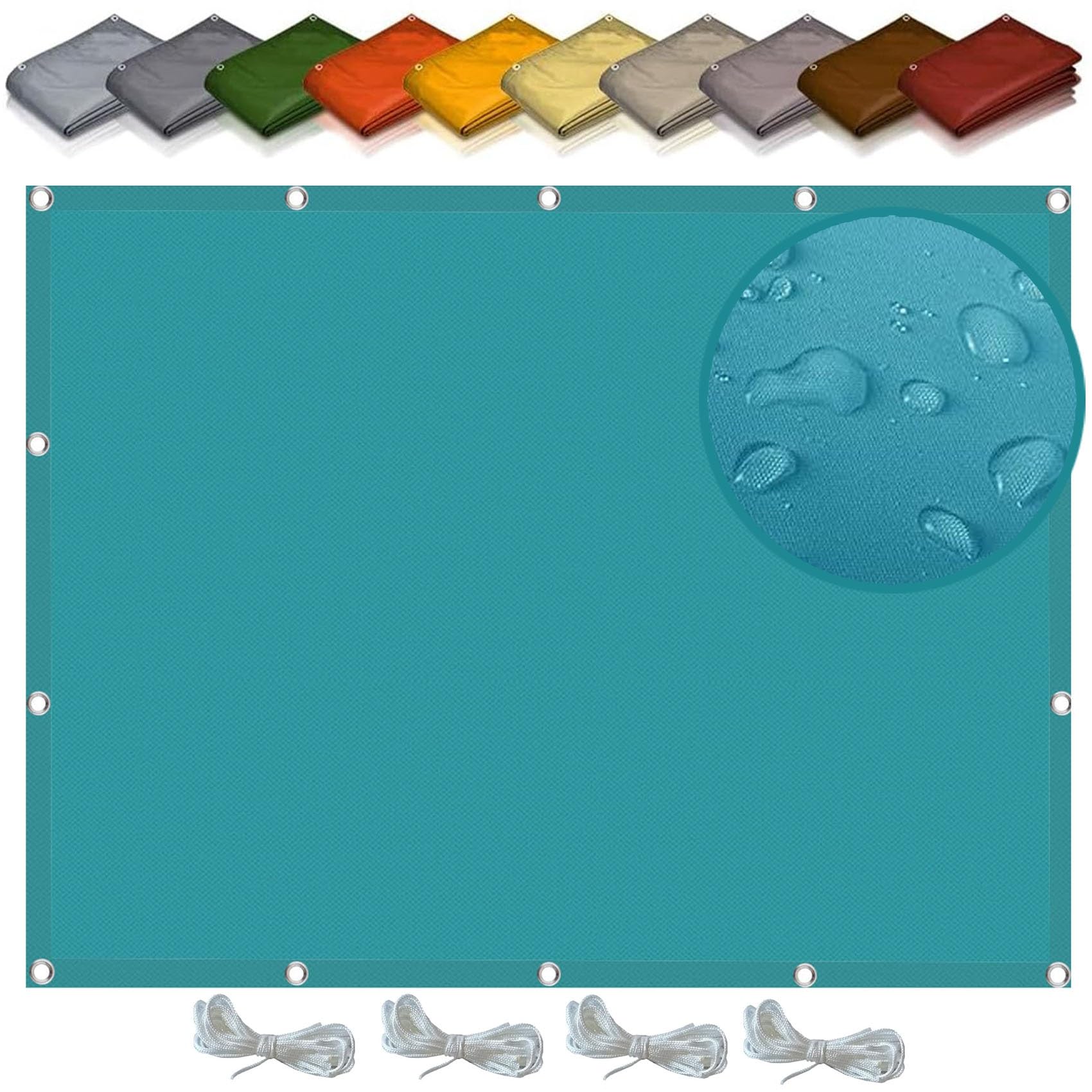 Voile d'ombrage pour en plein air terrasse balcon bleu ciel 1x2,8m