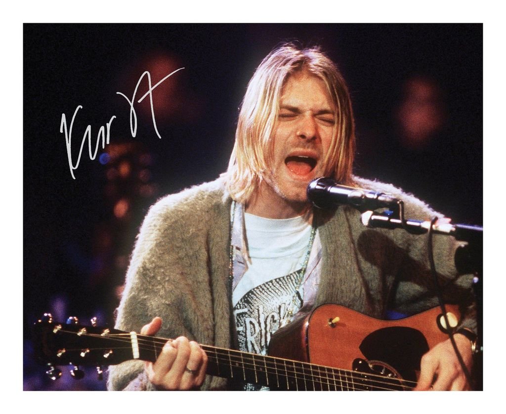 Kurt Cobain - Nirvana Signed Autographed 8 x 10 Photo