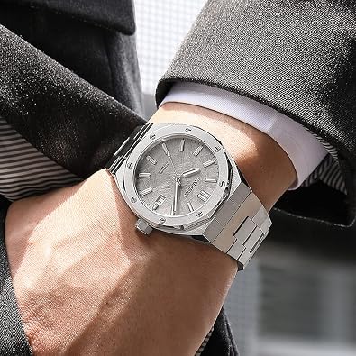 CADISEN Mens Automatic Watch Mechanical Movement Waterproof Sapphire Glass Casual Business Watches...