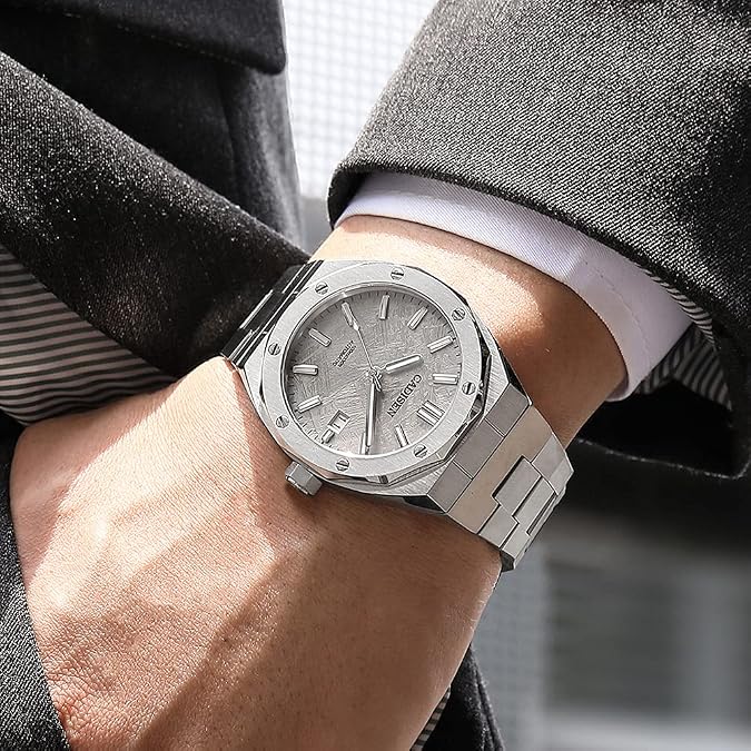 CADISEN Mens Automatic Watch Mechanical Movement Waterproof Sapphire Glass Casual Business Watches...