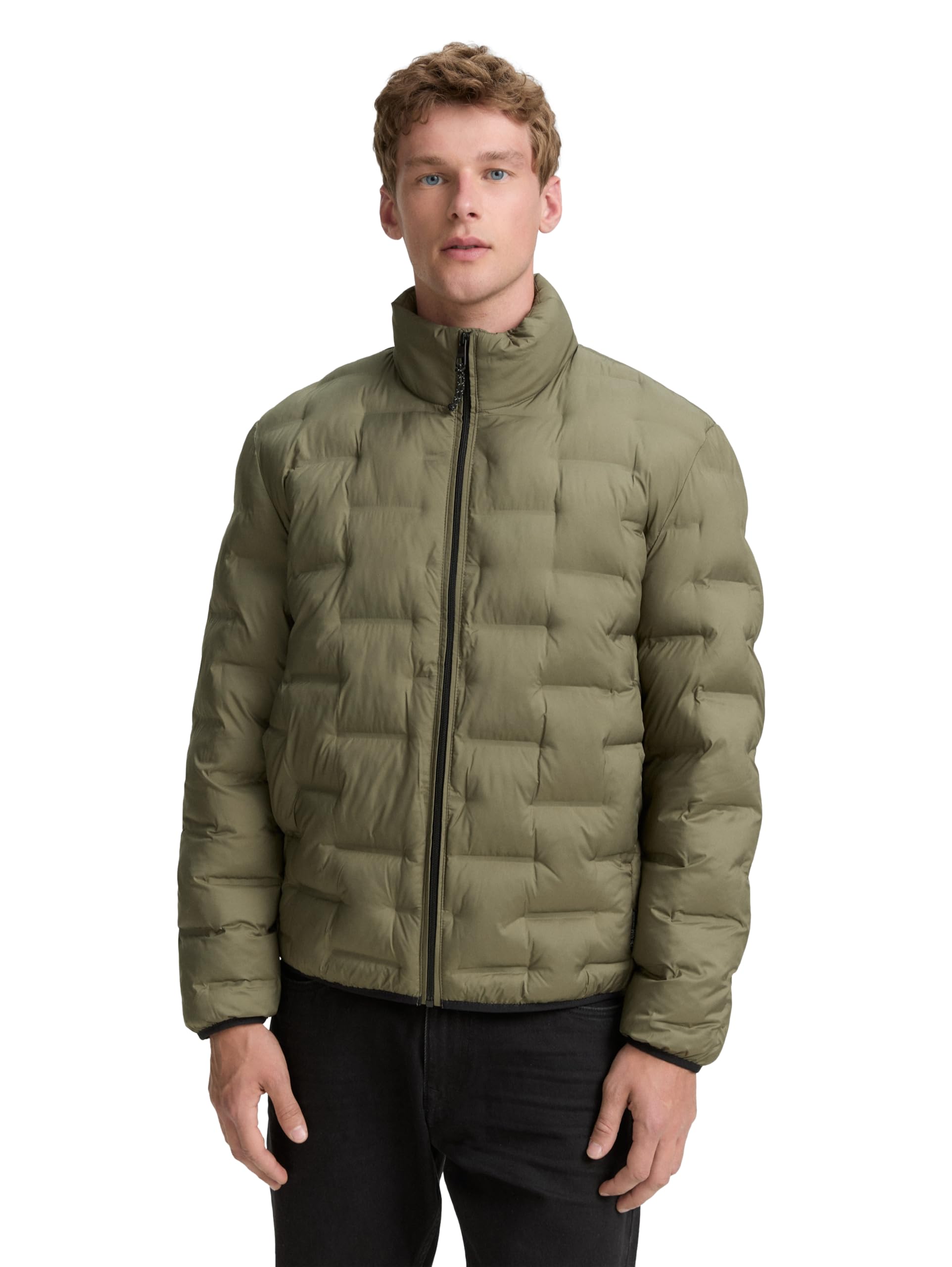 TOM TAILOR Denim Herren Lightweight Steppjacke mit Stehkragen