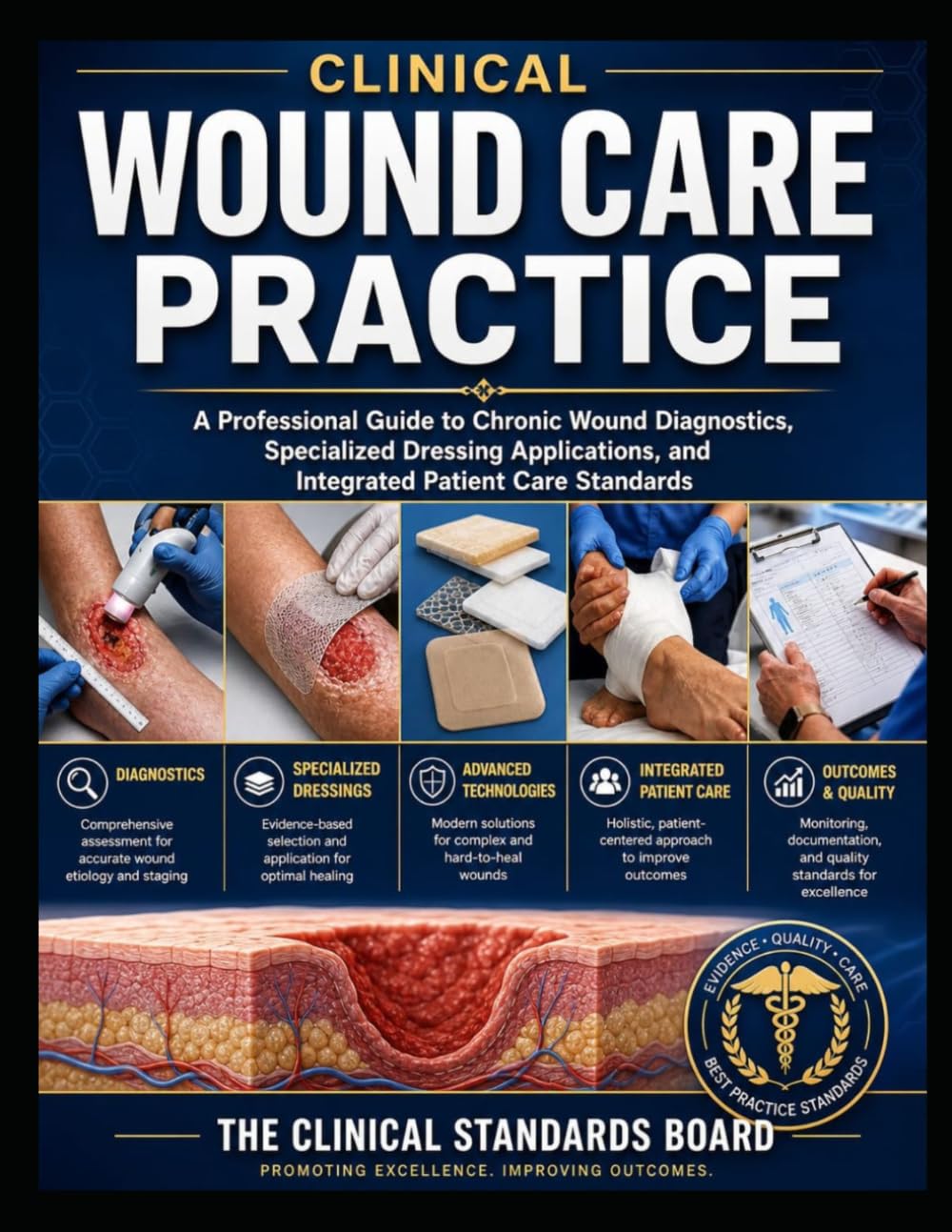 Clinical Wound Care Practice: A Professional Guide to Chronic Wound Diagnostics, Specialized Dressing Applications, and Integrated Patient Care Standards