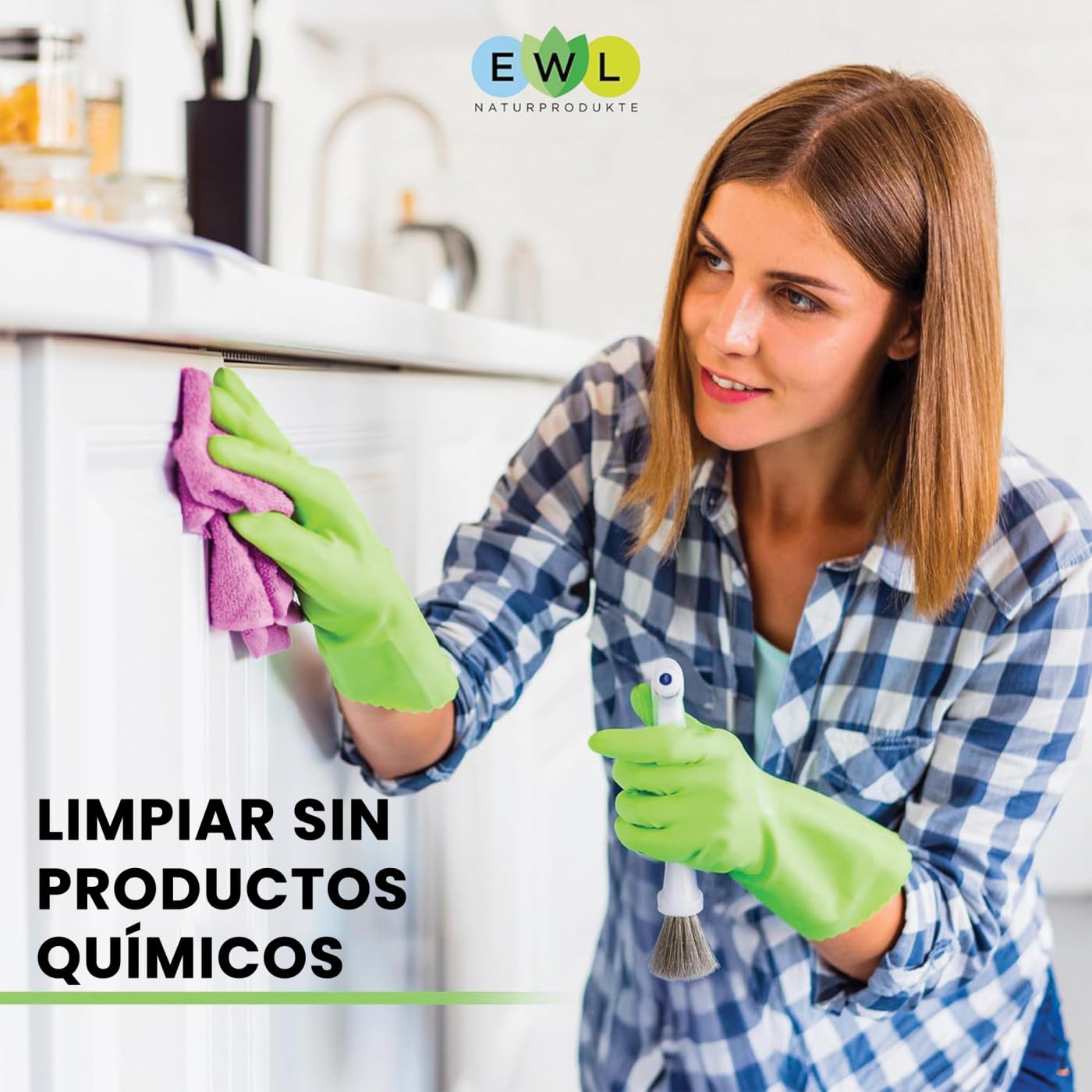EWL Naturprodukte Bicarbonato de Sodio 900 g, Levadura en Polvo de alta Pureza y Calidad Alimentaria Alemana, Baking Soda