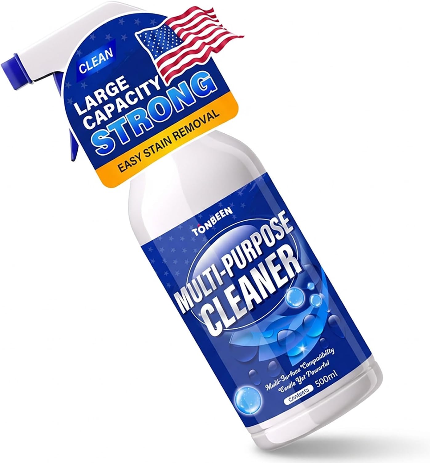 Multi-Surface Cleaner for Gaming Headset & Electronics, Remove Dirt, Oil & Sweat Stains from Headphones, Earpads, Mouse, Keyboard, Controller, Phone Case, Cable, Safe for Non-Washable Surfaces, 500ml