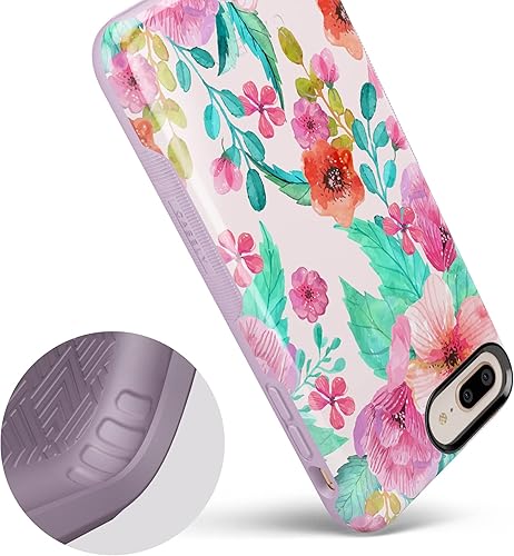 Miniatura 8 de Casely Funda para iPhone 678 Plus  Out and About  Funda floral rosa claro