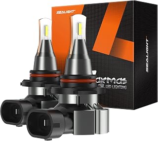 9006 LED Fog Light Bulbs, 400% Super Bright 6000lm 6000K HB4 Fog Light Lamp, 30W High Power, Plug and Play, IP67, 360-degree Illumination, Pack of 2