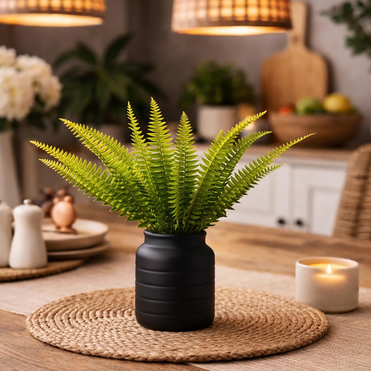 Leaf Ceramic Indoor Cachepot Planters
