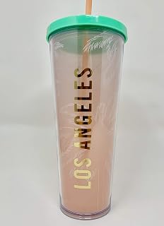 Los Angeles 24 oz Venti Cold Cup Traveler Tumbler