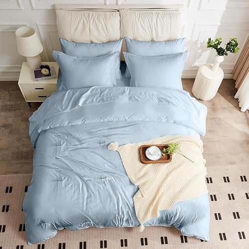 Miniatura 10 de JOKOLO Juego de edredón tamaño King  Juego de cama reversible de 3 piezas, cama King con edredones para todas las estaciones, 1 edredón y 2 fundas