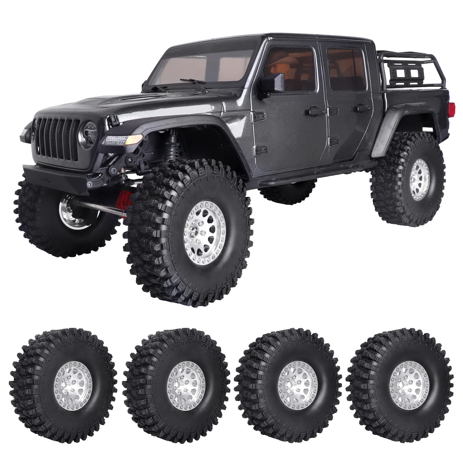 Amazon | HobbyPark 1.9 ビードロック ホイールとタイヤ 高さ120mm
