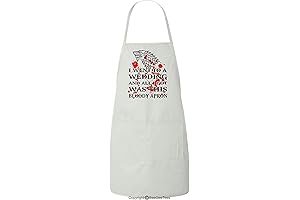 Apron Of Thrones Inspired Wedding Dire Wolf Bloody BBQ Kitchen Apron