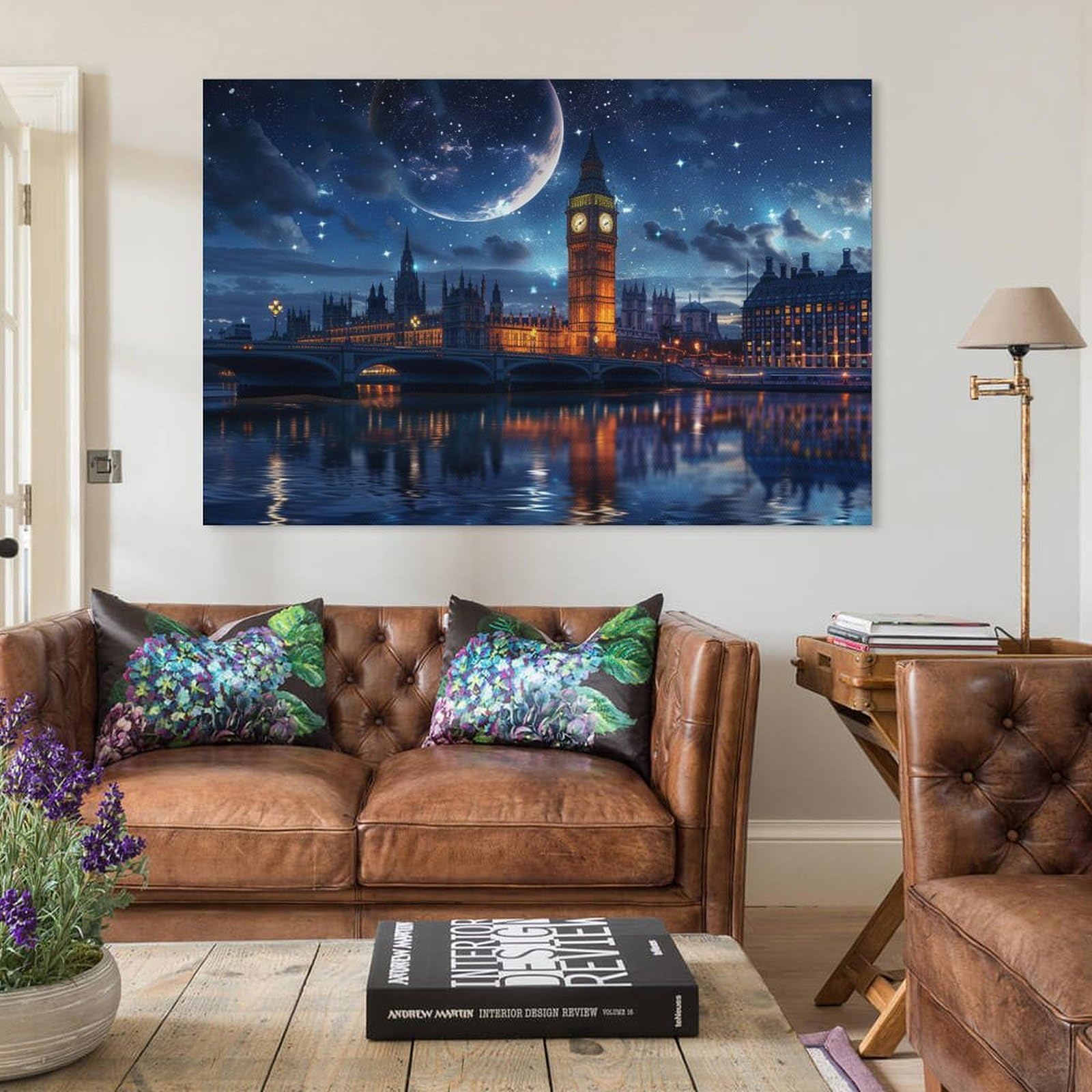 一点もの　油絵　絵画　タペストリー　ロンドン橋　ロンドン　インテリア　壁掛け 一点もの 油絵 絵画 タペストリー ロンドン橋 ロンドン