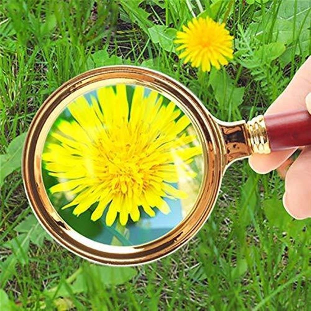 Okulary powiększające dla hobby, lupa do czytania 10-krotne szkło powiększające - ręczne szkło powiększające o wysokiej rozdzielczości, szkło powiększające dla dzieci, stary człowiek czytający,