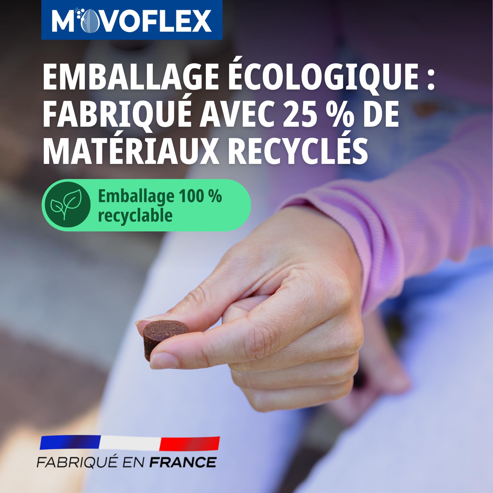 Virbac Movoflex Chien S Aliment complémentaire pour Le Soutien des articulations et de la mobilité – Petits Chiens de Moins de 15 kg – Boîte de 30 bouchées