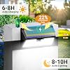 vighep Solar Security Lights Outdoor Motion Sensor, 318LED Super Bright Led Solar Powered Light with 3 Lighting Modes, IP65 Waterproof Wireless Pir Wall Lights for Outside Garden Fence Yard Path [Energy Class E]
