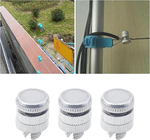 Miniatura 5 de 12 conectores eléctricos de alambre para valla para alambre de aluminio de calibre 12-17, carrete de alambre de acero galvanizado, cuerda de