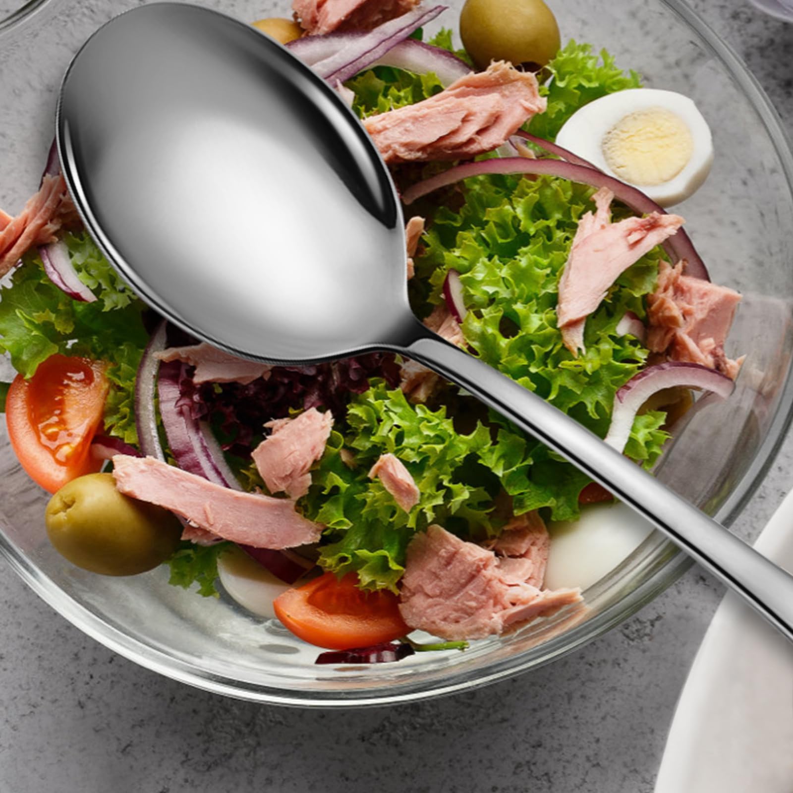 KEYOXY Serving Spoons - 8 Piece Set -3