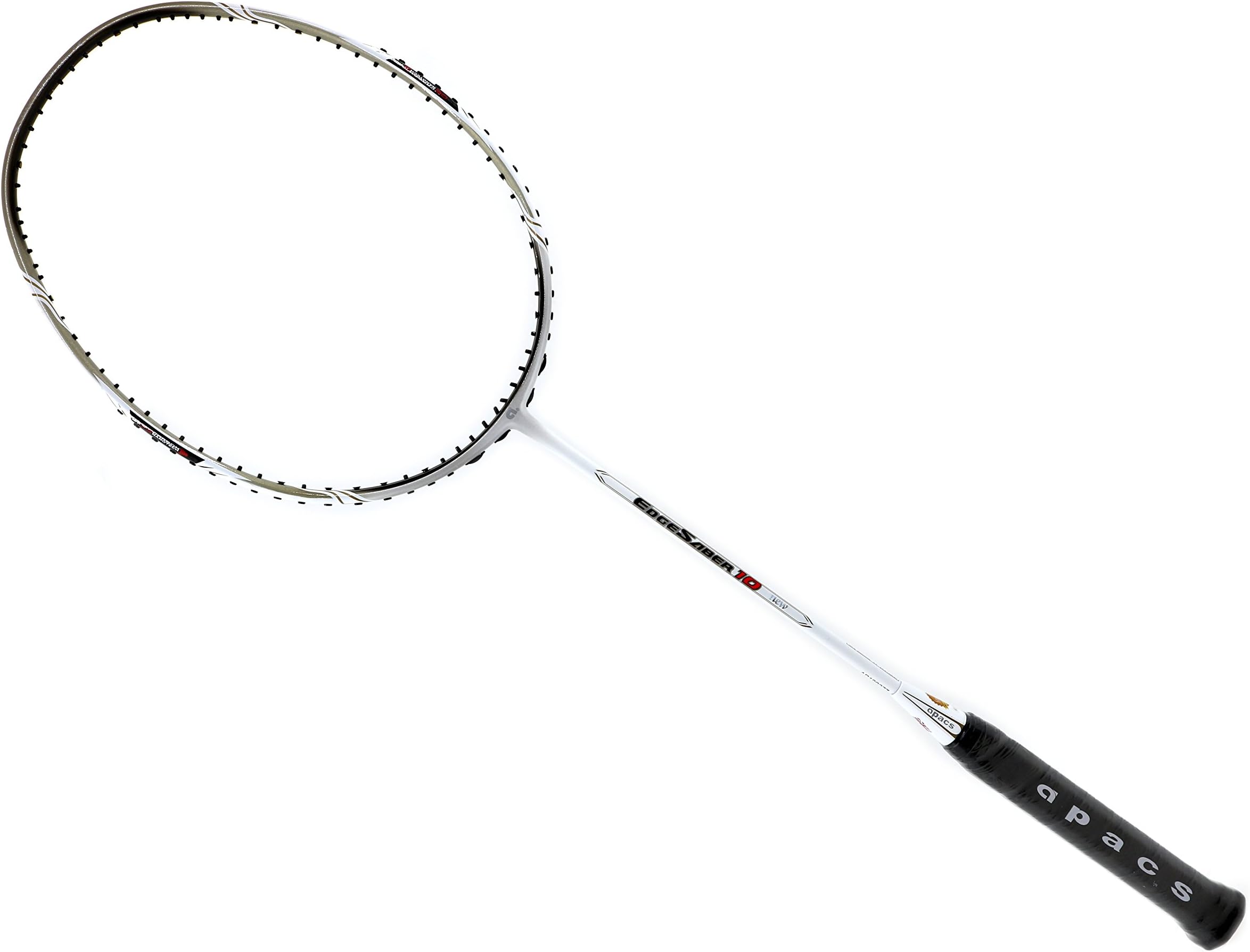 EdgeSaber 10 White Badminton Racket (4U)