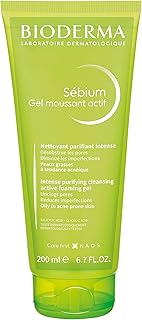 Sébium Active Foaming Gel - Intensely Purifying, Cleansing & Hydrating Acne Face Wash to Protect Acne Prone, Oily & Combination Skin, 200ml