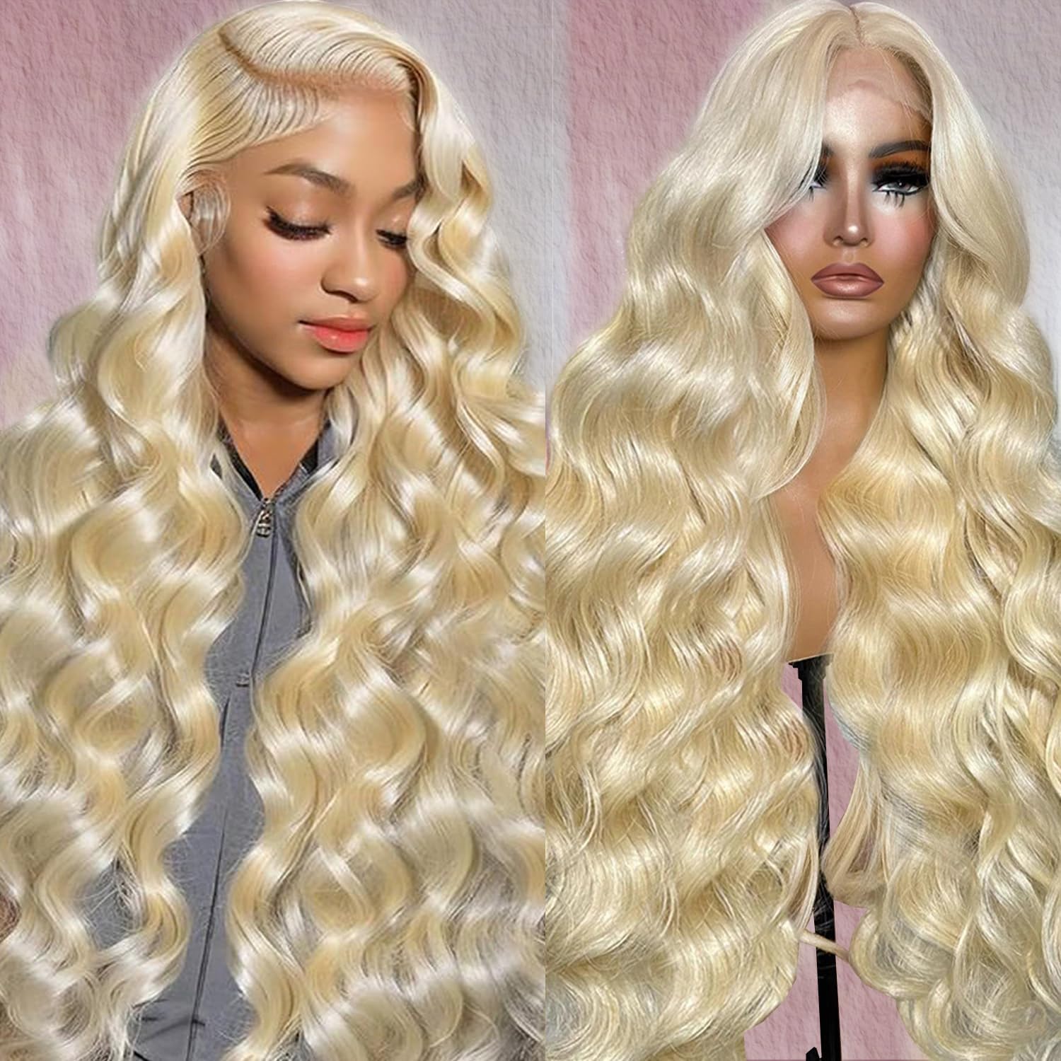Alipeacock 613 13x6 Lace Front Wig Human Hair 200% Density Body Wave Blonde Lace Front Wigs Human Hair Pre Plucked Blonde Wig Human Hair 613 32inch