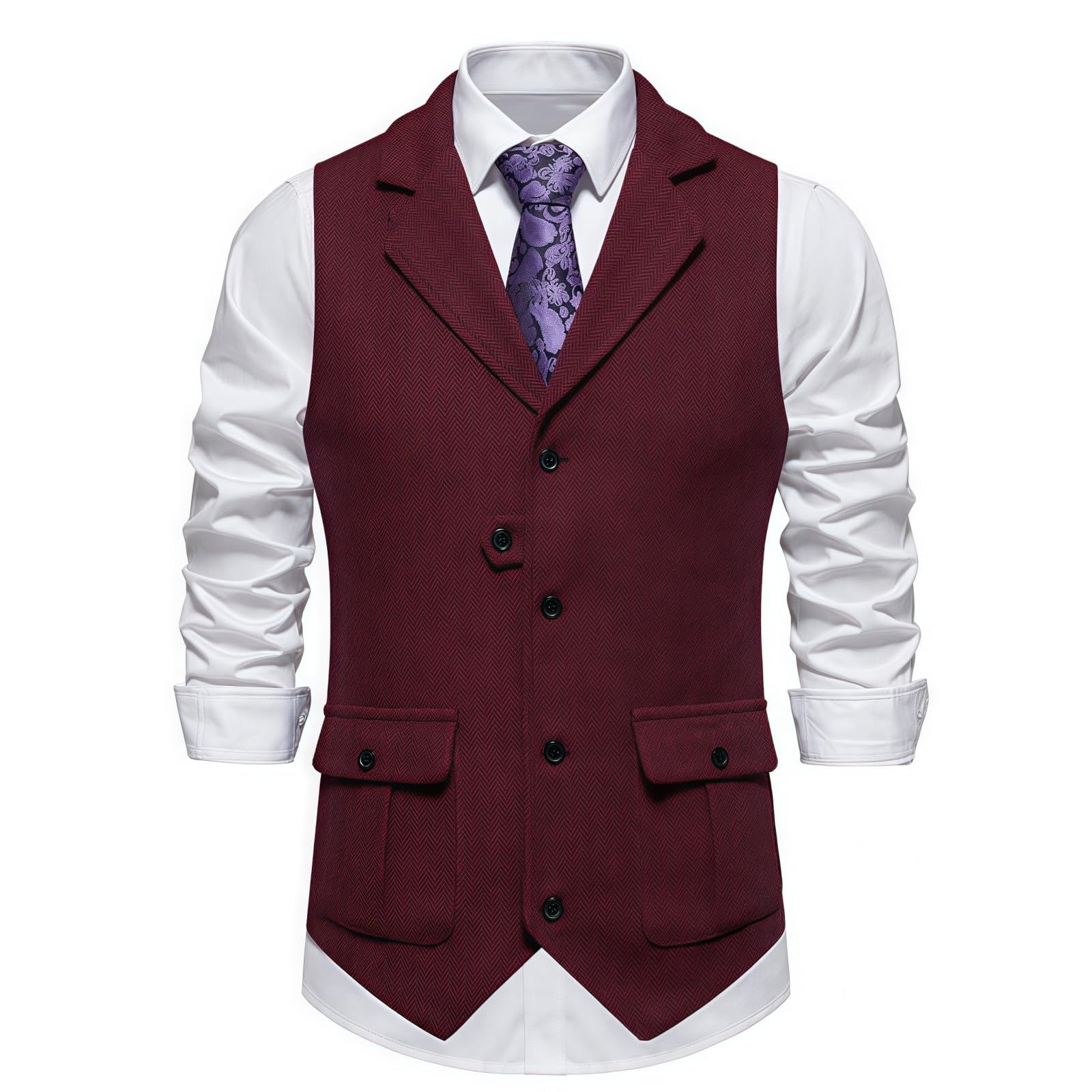 Męska kamizelka sztruksowa w stylu vintage, męska kamizelka, tweed retro, kamizelka bez rękawów, casualowa, biznesowa kamizelka