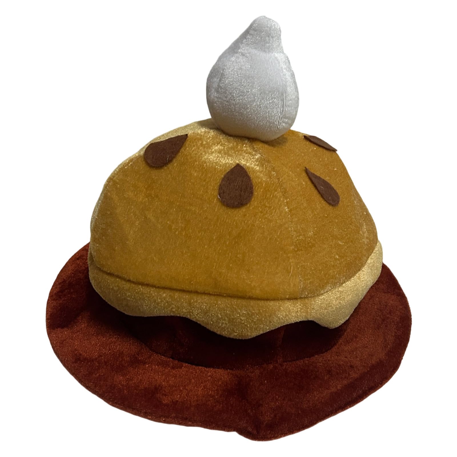 Jazuaiao Pumpkin Pie Theme Hat Cosplay Headgear for Thanksgiving Halloween Parades Adult Photography Dressingup Party Accessories Halloween Pumpkin Pie Hat