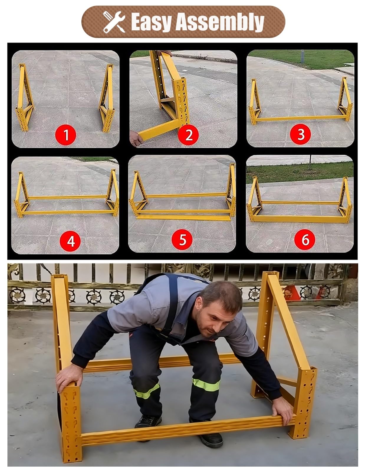 Estante de almacenamiento de neumáticos resistente para montaje en pared, soporte para neumáticos de garaje, estante organizador colgante de metal para sótano y tienda
