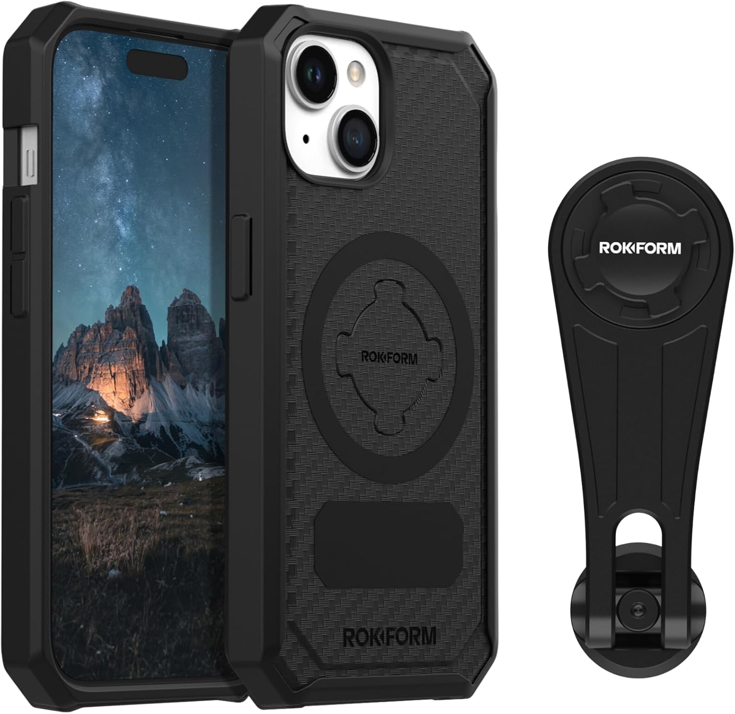 Rokform - iPhone 15 Rugged Case + V4 Pro Series Bike Phone Mount