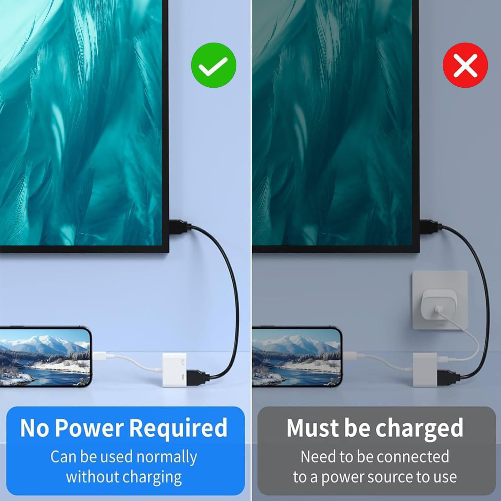 Adattatore HDMI Per IPhone - Cavo Lightning A HDMI 4K Per Guardare Video Su TV Da IPhone E IPad | Plug & Play - Foto 6