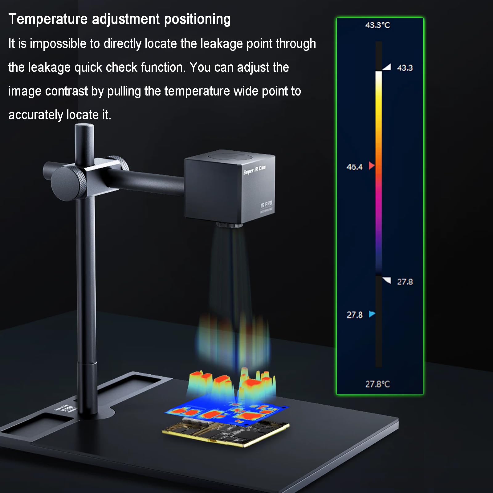 3D-Wärmebildanalysator, Infrarot-Wärmebildanalysator, Auflösung: 256 × 192, 25 Hz Bildfrequenz, Wellenlängenbereich: 8–14 Μm, Warnung Vor Hohen Temperaturen, For Elektronische