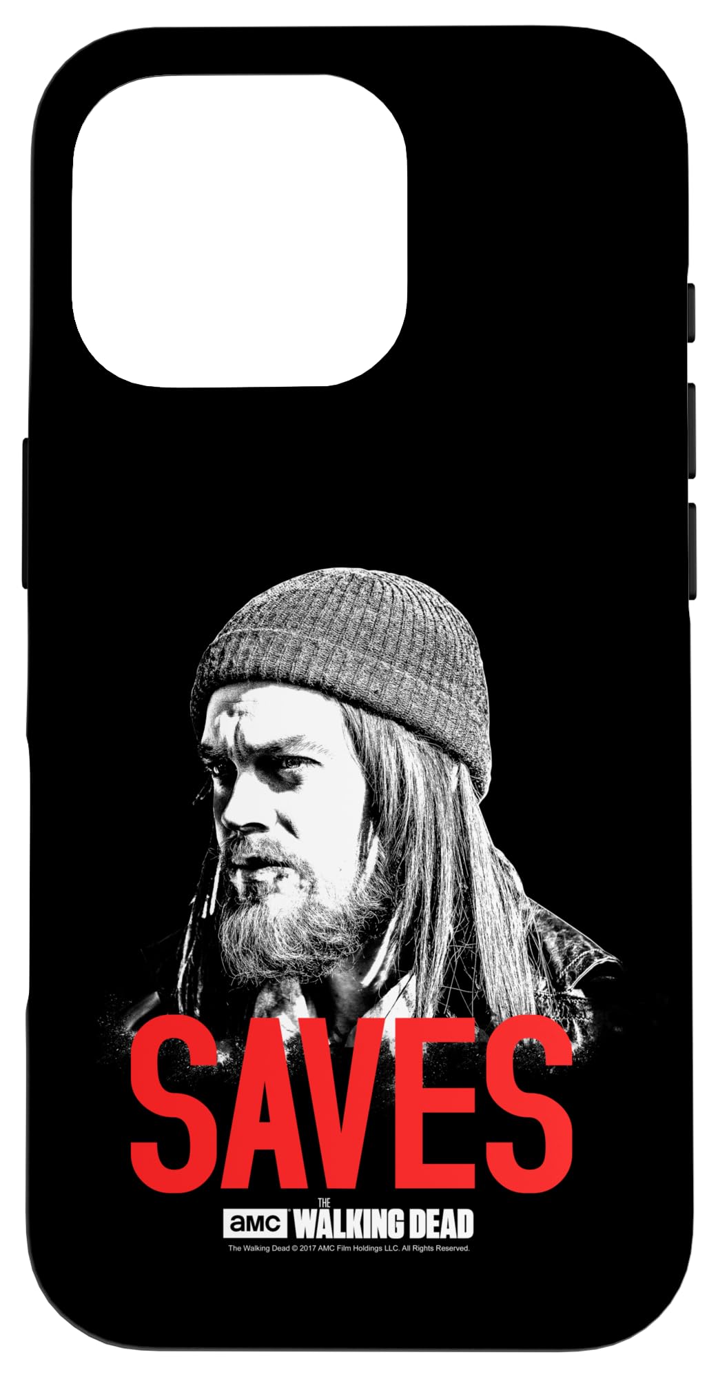 Coque iPhone 16 Pro Jésus Sauve TWD en silicone noir chrétien - 4
