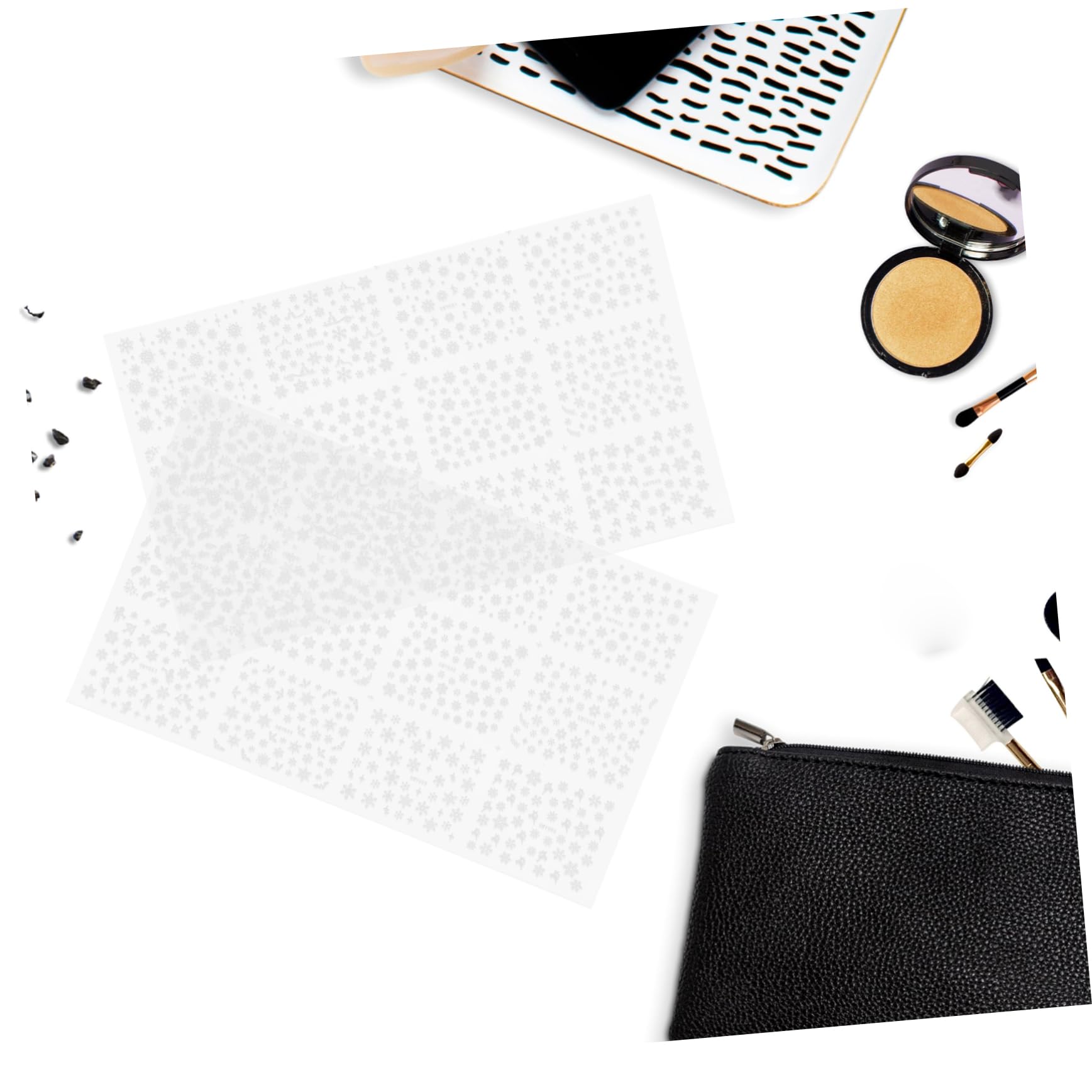 12 Feuilles Autocollants pour Ongles en Résine Smy049-060, 3d