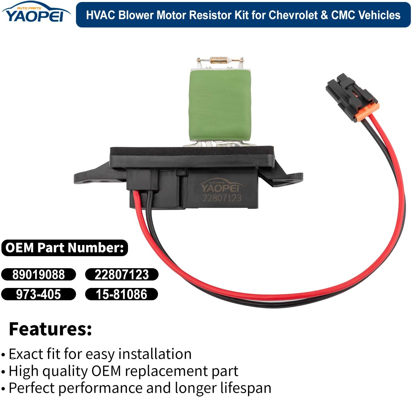 Buy Manual Blower Motor Resistor With Harness For 2003 2006 Chevrolet Avalanche Silverado Suburban Tahoe Gmc Sierra Yukon Cadillac Escalade Replace 89019088 973 405 15 81086 22807123 Online In Indonesia B07q21fwsr