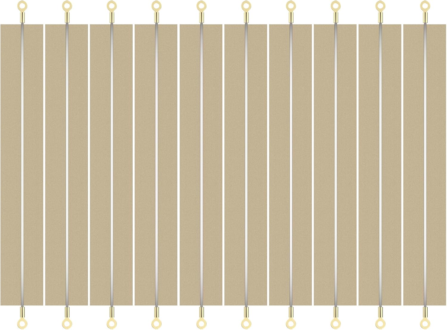 10 Pieces 8 Inch Impulse Sealer Replacement Parts Heat Seal Strips Replacement Element Grip Impulse Sealer Repair Kits for 8-inch Heat Sealers, 200mmx2mm