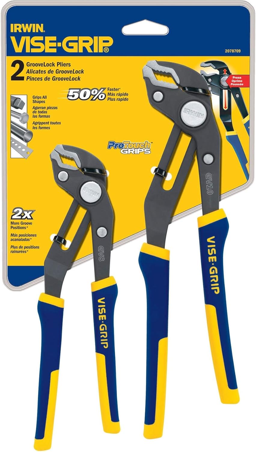 IRWIN Vise Grip 2078709 GrooveLock Pliers Set