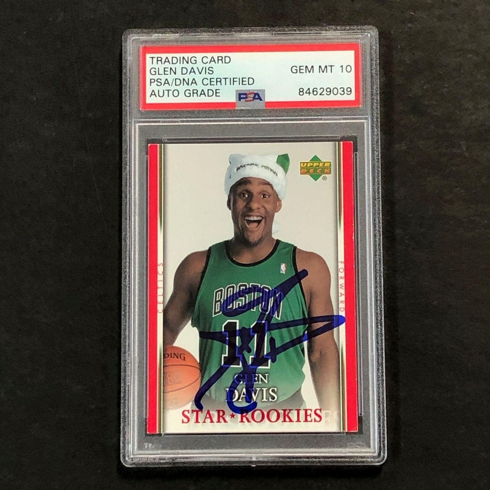 2007-08 Upper Deck STAR ROOKIES #SH-GD Glen Davis Signed Card AUTO 10 PSA/DNA Sl - Basketball Autographed Cards