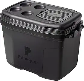 Caixa Térmica Grande 32 Litros Max 360 Primeplas 45 Latas Cor Preto