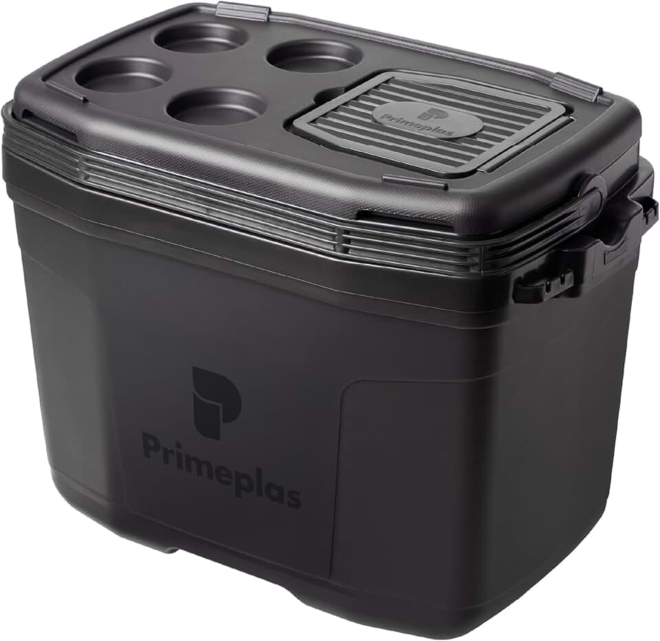 Caixa Térmica Grande 32 Litros Max 360 Primeplas 45 Latas Cor Preto