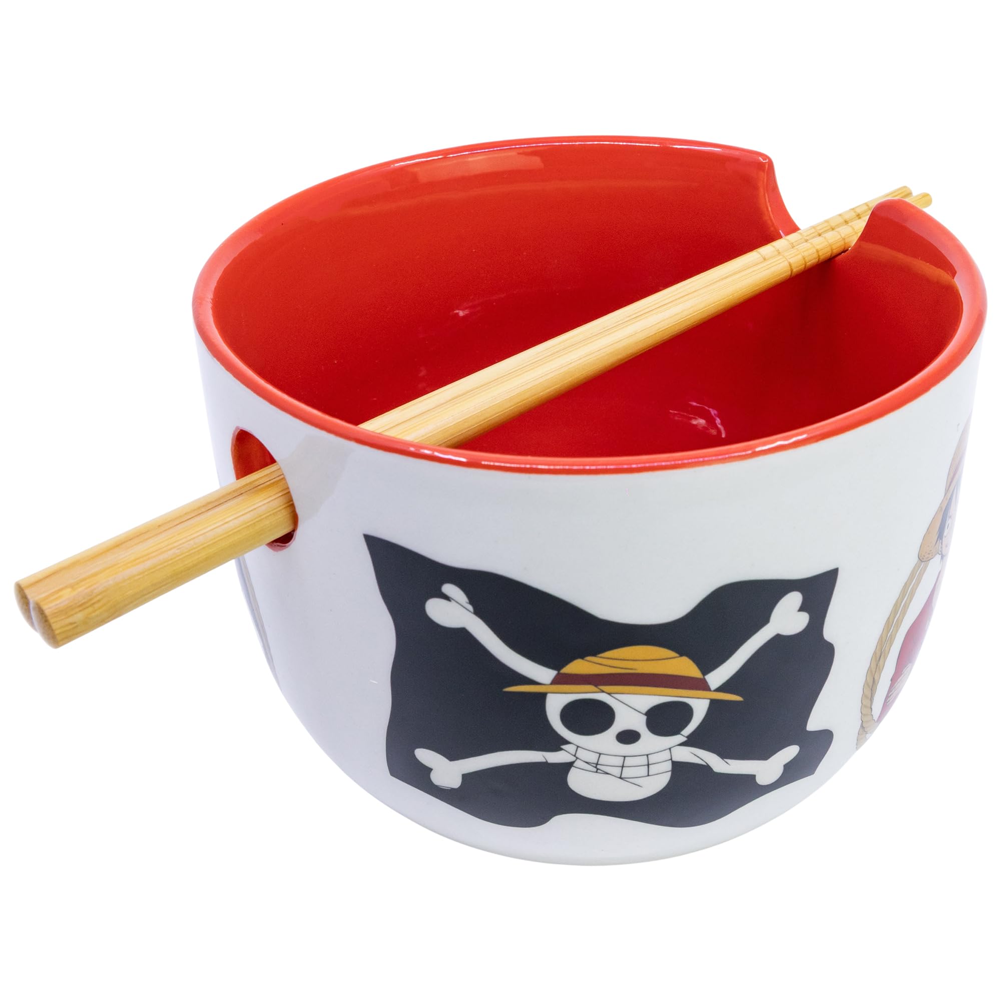Stor Ciotola in ceramica per ramen con bacchette in confezione regalo One Piece