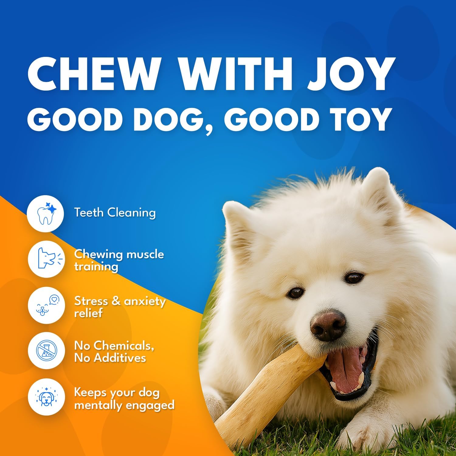 Set 3 of Coffee Wood Dog Chew Toy – Coffee Chew Stick for Large Dogs - Teeth Cleaning & Stress Relief – Safe, Durable & Eco-Friendly Dog Chew Toy (Large - Over 55 lbs) image 2