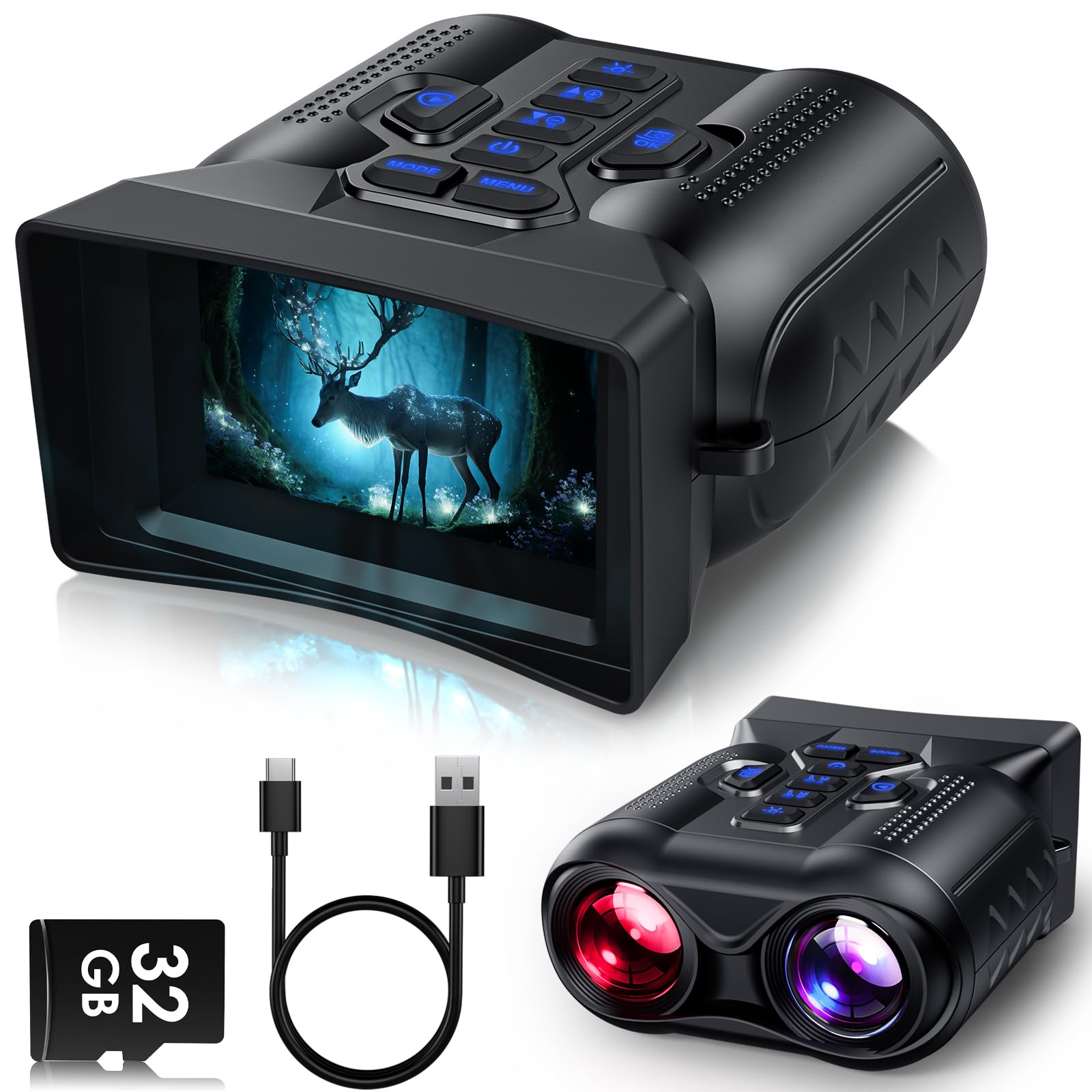 Amazon.com: WARMTUYO 4K Night Vision Goggles, 3.0