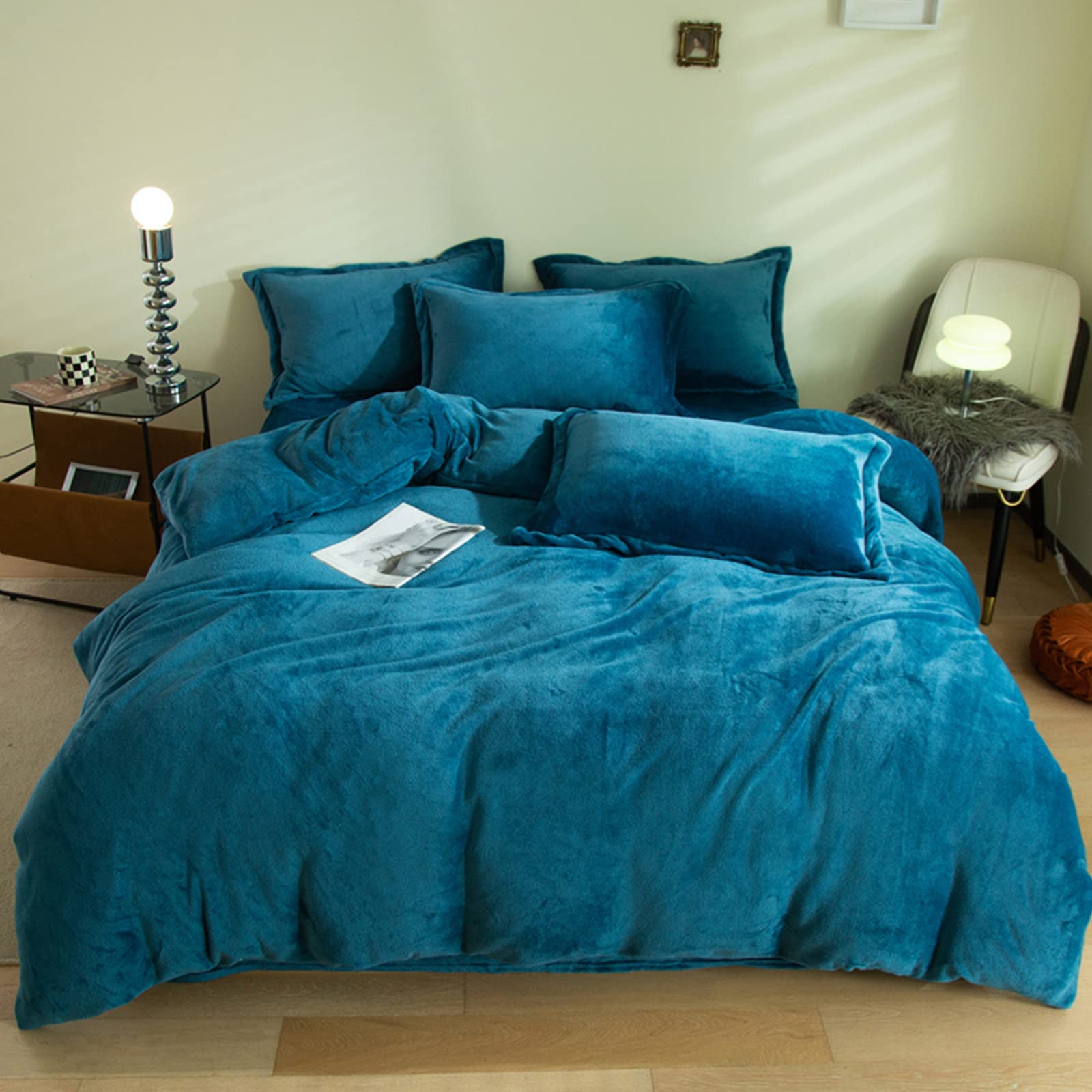 Ergocar Set Biancheria Da Letto 4 Pezzi Matrimoniale, Copripiumino 230x250 Con Cerniera E 2 Federe 48x74, Morbido E Ipoallergenico - 2
