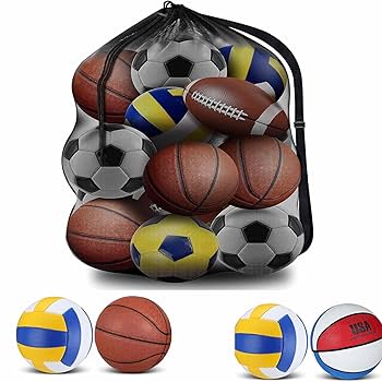 Amazon | 球袋 76*110cm サッカーボール入れ メッシュ