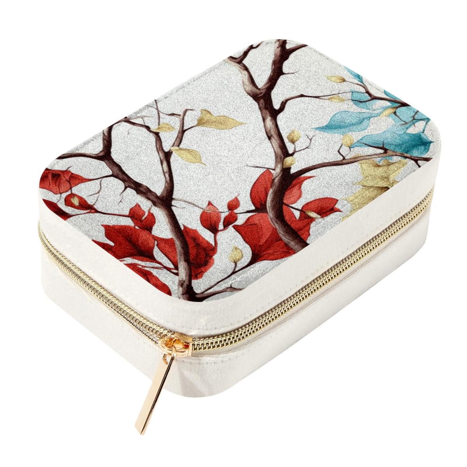Boîte à bijoux pour femmes et filles idée cadeau arbre coloré