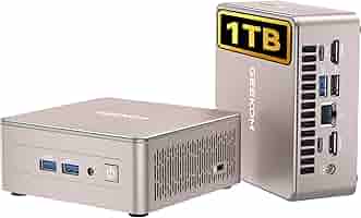 GEEKOM Mini PC A5 2025 Edition mit AMD Ryzen 5 7430U,16GB