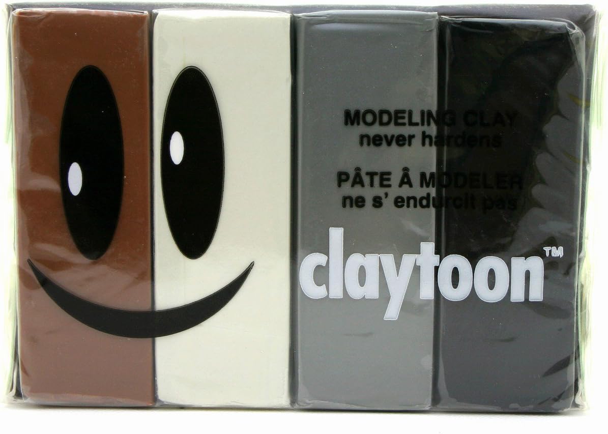 Amazon 中部電磁器工業 モデリングクレイ クレイトーン 4色セット ニュートラル 1ポンド 06 0272 粘土 通販
